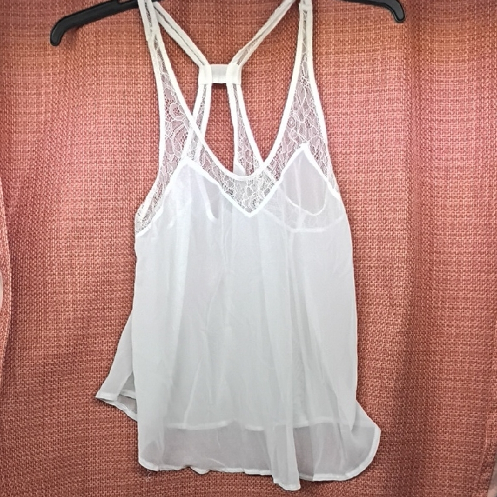 American Dream White Lace Blouse